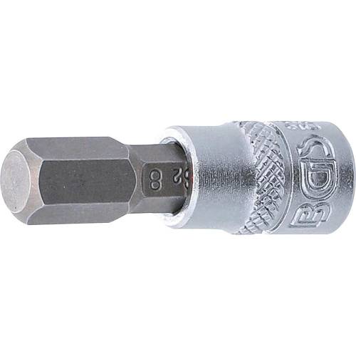 Douille à Embouts 6,3 mm (1/4 ) - Six Pans Intérieurs 8 mm - Précision et Robustesse - BGS