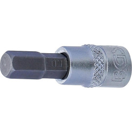 Douille à Embouts 6,3 mm (1/4) - Six Pans Intérieurs 7 mm - Précision et Robustesse, Acier, Cliquet 1/4 - D-Work