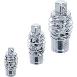 Jeux de Douilles Articulées 3 Pièces - 6,3 mm (1/4 ), 10 mm (3/8 ), 12,5 mm (1/2 ) - Acier Résistant - Polyvalence et Préc - BGS