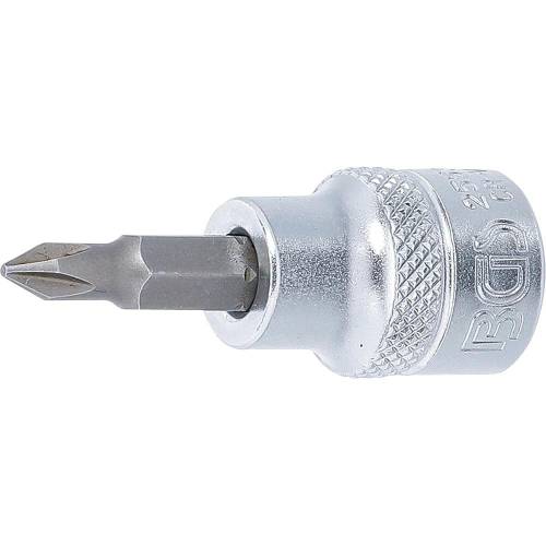 Douille à Embouts 10 mm (3/8) Cruciforme PH1 Précision et Robustesse, Acier - D-Work