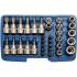 Douille à Embouts 75 mm - 6,3 mm (1/4), Profil Torx T35 - Précision et Robustesse, Acier - D-Work