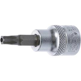 Douille à Embouts 10 mm (3/8) Profil T Torx - Perçage T30 - Précision et Robustesse, Acier - D-Work