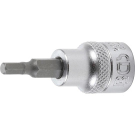 Douille à Embouts 10 mm (3/8 ) - Six Pans Intérieurs 4 mm - - Précision et Robustesse - BGS