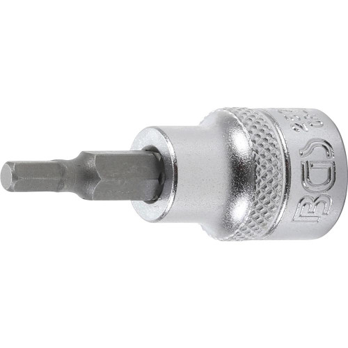 Douille à Embouts 10 mm (3/8) - Six Pans Intérieurs 4 mm - Précision et Robustesse, Acier - D-Work