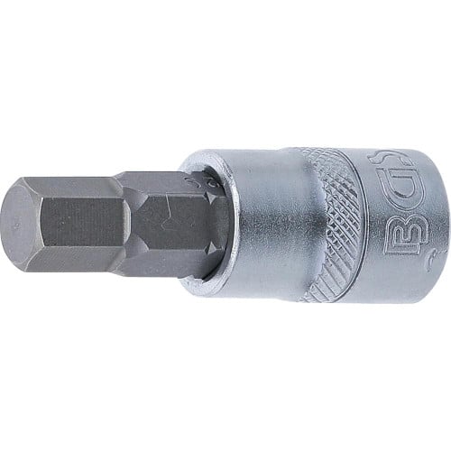 Douille à Embouts 10 mm (3/8 ) - Six Pans Intérieurs 9 mm - Précision et Robustesse - BGS
