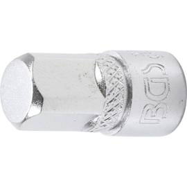 Adaptateur de Clé à Douille - Femelle 6,3 mm (1/4 ), Mâle 10 mm (3/8 ) - Acier Résistant - Compatibilité et Praticité - BGS