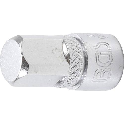 Adaptateur de Clé à Douille - Femelle 6,3 mm (1/4 ), Mâle 10 mm (3/8 ) - Acier Résistant - Compatibilité et Praticité - BGS