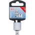 Adaptateur de Clé à Douille - Femelle 12,5 mm (1/2), Mâle 10 mm (3/8) - Acier Résistant - Compatibilité et Praticité - D-Work