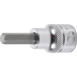 Douille à Embouts 10 mm (3/8 ) - Six Pans Intérieurs 1/4 - Précision et Robustesse - BGS