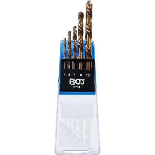 Jeu de Forets HSS Coupant à Gauche 5 pcs - D.5,8 mm x 17,5 cm - Acier Rapide, Précision et Durabilité - D-Work