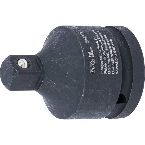 Adaptateur de Clé à Douille à Choc - Femelle 20 mm (3/4 ), Mâle 12,5 mm (1/2 ) - Acier Résistant - Adaptation et Robustess - BGS