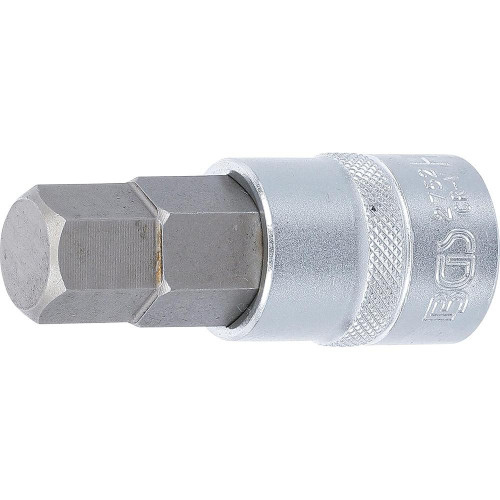 Douille à Embouts 12,5 mm (1/2 ) Hexagone Femelle 11/16 - - Précision et Robustesse - BGS