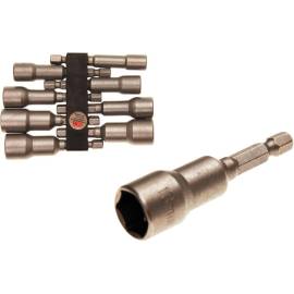 Jeu de Douilles à Choc et Aimanté 6,3 mm (1/4 ) 6-13 mm - 8 Pièces - Acier Résistant et Pratique - BGS