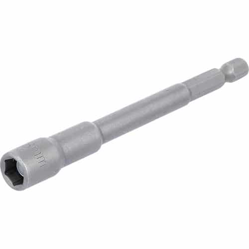 Douille à Choc Six Pans Extra Longue 6,3 mm (1/4) - 8 mm - Acier Résistant - Usage Perceuse et Clé à Choc - D-Work