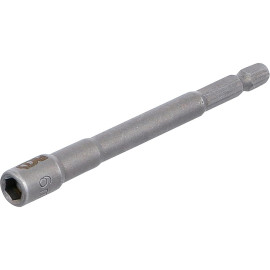 Douille à Choc Six Pans Extra Longue 6,3 mm (1/4 ) - 6 mm - - Précision et Durabilité - BGS