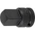 Adaptateur de Clé à Douille à Choc - Femelle 12,5 mm (1/2 ), Mâle 20 mm (3/4 ) - Acier Résistant - Adaptation et Polyvalen - BGS