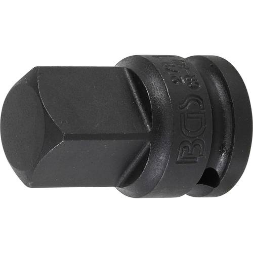 Adaptateur de Clé à Douille à Choc - Femelle 12,5 mm (1/2), Mâle 20 mm (3/4) - Acier Résistant - Adaptation - D-Work