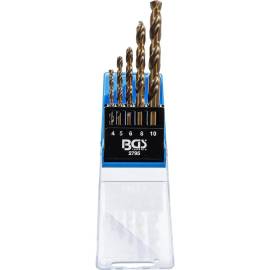 Jeu de Forets HSS 4-10 mm - 5 pcs - Acier Haute Vitesse, Précision et Durabilité, Plastique, Pro - D-Work