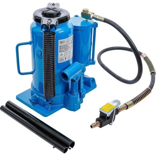 Cric Hydrau-Pneumatique 20 t - 28,4x20,9x29,5 cm - Puissant et Pratique pour Levage Sécurisé - BGS