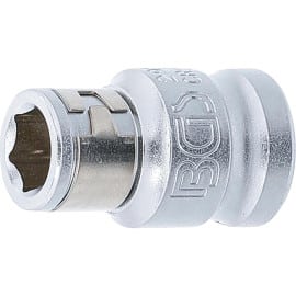 Adaptateur avec Bille de Retenue 10 mm (3/8 ) - Six Pans Intérieurs 8 mm (5/16 ) - Précision et Sécurité - BGS