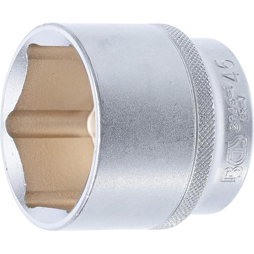 Douille pour Clé Six Pans 12,5 mm (1/2) - 46 mm - Acier Résistant - Usage Professionnel, Cliquet 1/2 - D-Work