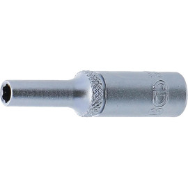 Douille pour Clé Super Lock Longue 6,3 mm (1/4) - 4 mm - Précision et Robustesse, Acier, Zones Difficiles - D-Work