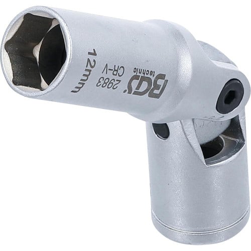 Douille Articulée de Bougie Hexagonale 10 mm (3/8) - Précision et Accessibilité, Acier, Zones Difficiles - D-Work