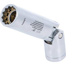 Douille Articulée de Bougie 10 mm (3/8 ) - 14 mm, 12 Pans - Précision et Accessibilité - BGS