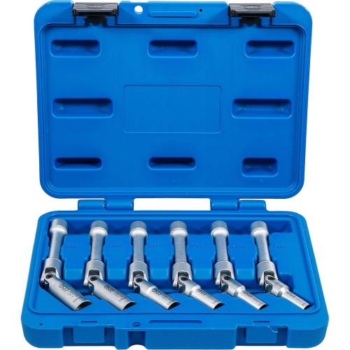 Jeu de 6 Clés Articulées pour Bougies de Préchauffe Universelles 8-16 mm, 10 mm (3/8 ) - Acier Résistant - Précision et Po - BGS