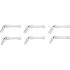 Jeu de 6 Clés Articulées pour Bougies de Préchauffe Universelles 8-16 mm, 10 mm (3/8) - Acier Résistant - Précision - D-Work