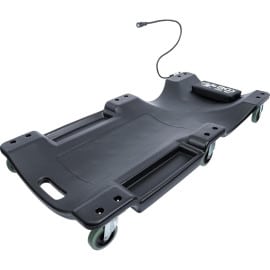 Chariot de Visite 1030x500 mm - Avec Lampe de Travail - Pratique et Mobile - BGS