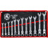 Jeu de Clés Mixtes à Cliquet 8-19 mm - Têtes Flexibles, 12 pcs - Précision et Confort d Utilisation - D-Work