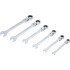 Jeu de Clés Mixtes à Cliquet 6 pcs 8-19 mm - Têtes Flexibles - Précision et Confort d Utilisation - D-Work