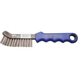 Brosse pour Étriers Coudée 230 mm - Poignée Ergonomique - Nettoyage Efficace - BGS