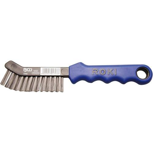 Brosse pour Étriers Coudée 230 mm - Poignée Ergonomique - Nettoyage Efficace - BGS