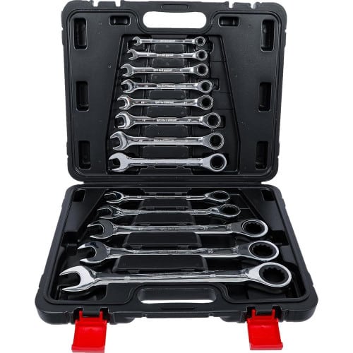 Jeu de Clés Mixtes à Cliquet 8-32 mm - 13 Pièces - Acier Résistant, Précision et Confort d Utilisation - - BGS