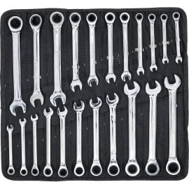 Jeu de Clés Mixtes à Cliquet 22 Pièces - Métriques et Pouces - Précision et Polyvalence - BGS