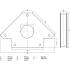 Support Magnétique - 16,5x3,1x23,5 cm - Acier, Puissant et Pratique - - BGS