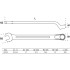 Clé Mixte Coudée 34 mm - Acier Résistant - Précision et Confort d Utilisation - BGS