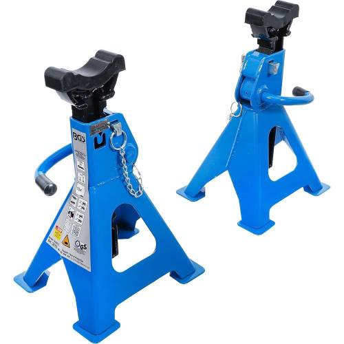 Chandelles 1 Paire - Charge 3000 kg, Course 276-420 mm - Stables et Sécurisées pour Levage - BGS