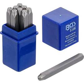 Chiffres à Frapper 2,5 mm - Acier, Lot Unitaire - Marquage Précis et Durable - BGS