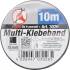 Bande Adhésive Multi-Usages 19 mm x 10 m - Noire, Résistante et Polyvalente - Pro - D-Work