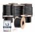 Bande Adhésive Multi-Usages 19 mm x 10 m - Noire, Résistante et Polyvalente - Pro - D-Work