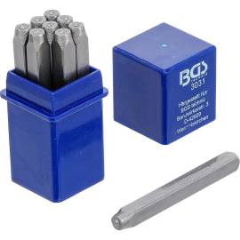 Chiffres à Frapper 2 mm - Acier, Lot Standard - Marquage Précis et Durable - BGS