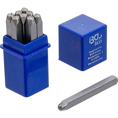 Chiffres à Frapper 3 mm - Acier, Lot de 1 - Marquage Précis et Durable, Plastique - D-Work