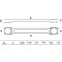 Clé Polygonale Double Embouts Extra Plate 6 x 7 mm - Acier Résistant - Précision et Maniabilité - BGS
