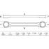 Clé Polygonale Double Embouts Extra Plate 12 x 13 mm - Acier Résistant - Précision et Maniabilité - D-Work