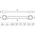 Clé Polygonale Double Embouts Extra Plate 16x17 mm - Acier Résistant - Précision et Maniabilité - BGS