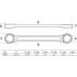 Clé Polygonale Double Embouts Extra Plate 18x19 mm - Acier Résistant - Précision et Maniabilité - BGS