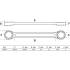 Clé Polygonale Double Embouts Extra Plate 20x22 mm - Acier Résistant - Accès Facile et Précis - BGS